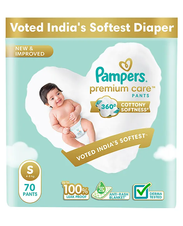 Pampers Premium Care Diaper Pants (S) Size -70 Pieces